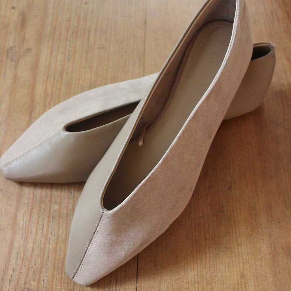 H&M Ballet Flats, Tan,  Size 8 US - Like New.